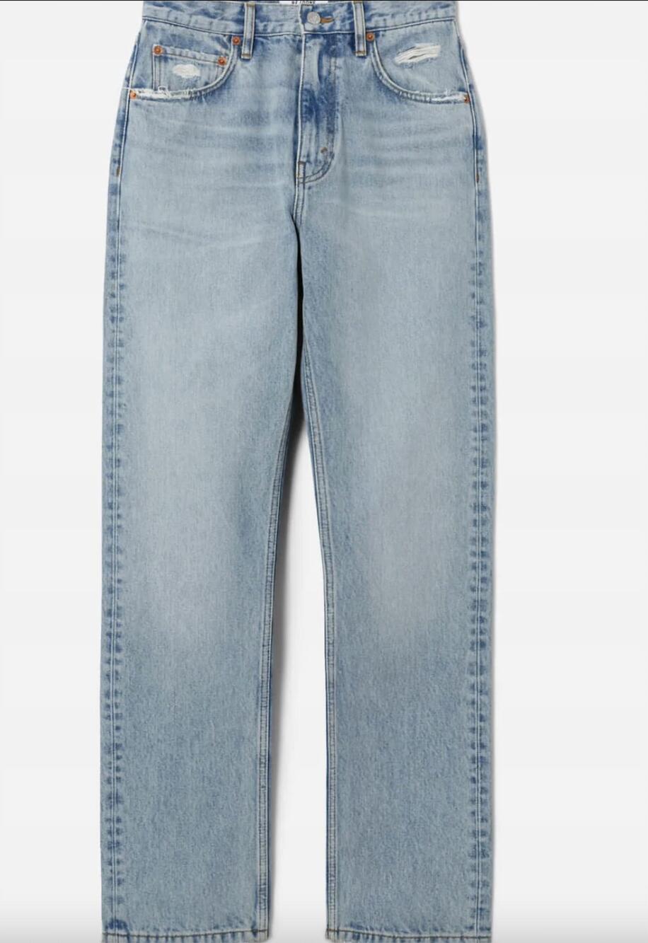 NEW RE/DONE women's blondie jeans in ripped tide